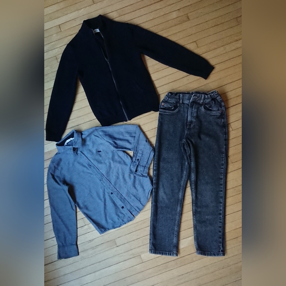 Various (bundle of 7) Hoodie Long sleeves Sweater Jeans Zara, Size 9-10 - Picture 2 of 8